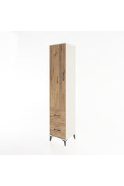 Hyperion Dolap 2 Raflı 2 Çekmeceli Tek Askılı 44x44x221 Aytaşı-Çam