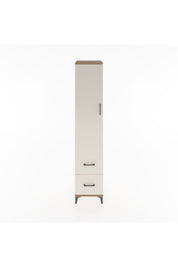 Hyperion Dolap 2 Raflı 2 Çekmeceli Tek Askılı 44x44x221 Çam-Aytaşı