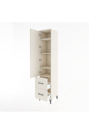 Hyperion Dolap 4 Raflı 2 Çekmeceli Tek Kapaklı 44x44x221 Aytaşı-Aytaşı