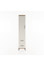 Hyperion Dolap 4 Raflı 2 Çekmeceli Tek Kapaklı 44x44x221 Çam-Aytaşı