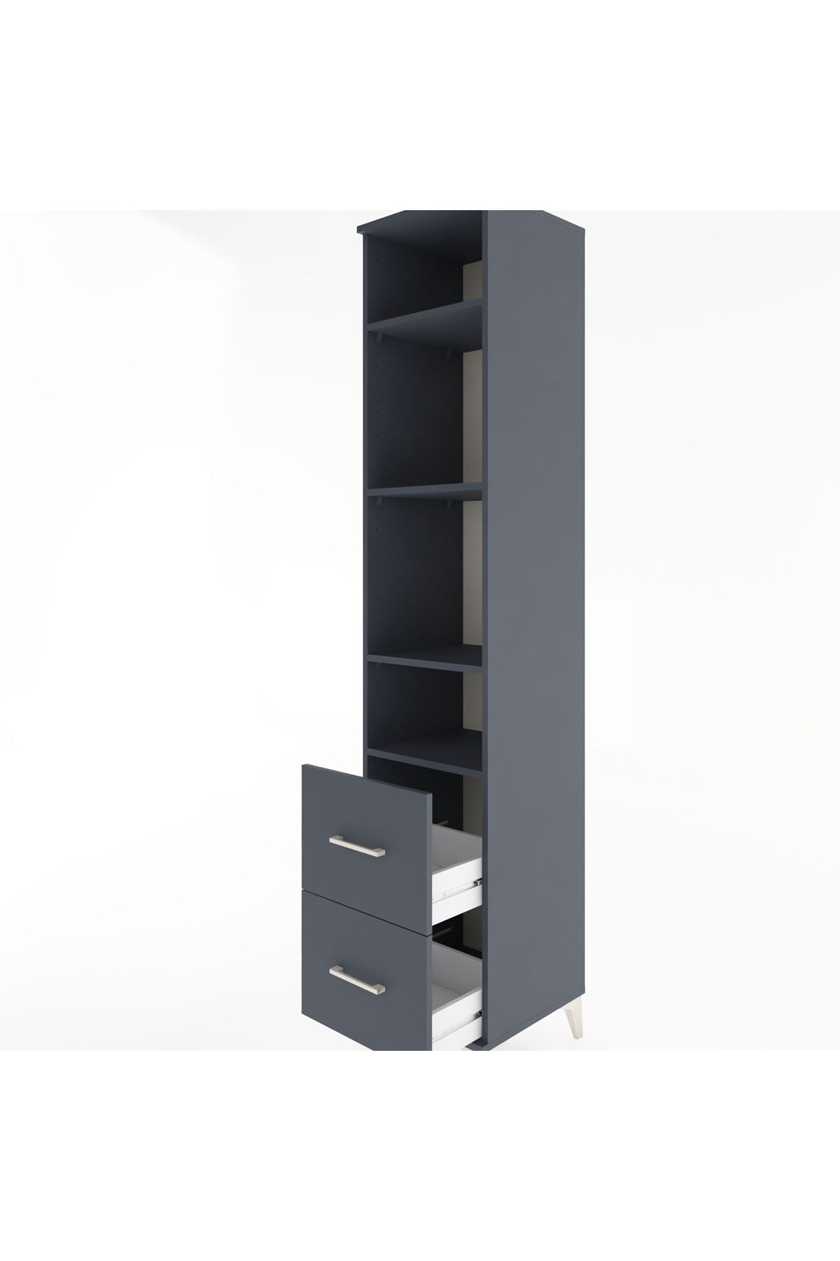 Hyperion Dolap 4 Raflı 2 Çekmeceli 44x44x221 - S61M038V5B