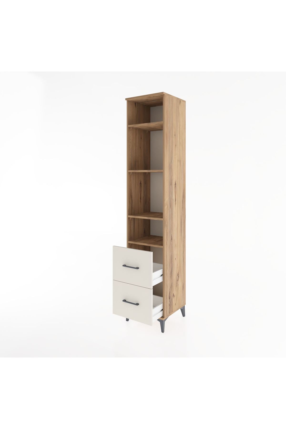 Hyperion Dolap 4 Raflı 2 Çekmeceli 44x44x221 - S61M038V7B