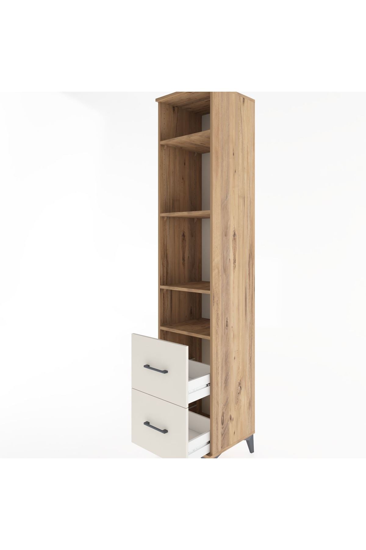 Hyperion Dolap 4 Raflı 2 Çekmeceli 44x44x221 - S61M038V7B