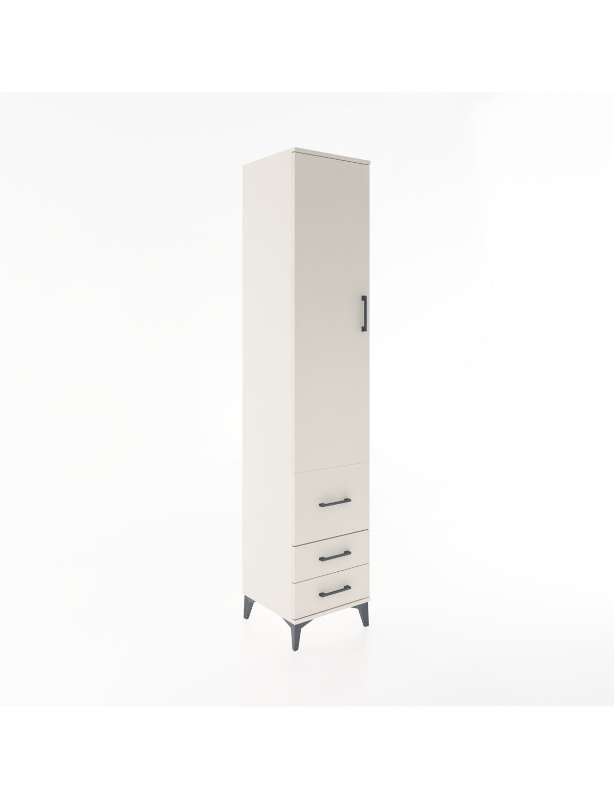 Hyperion Dolap 2 Raflı 3 Çekmeceli Tek Askılı 44x44x221 Aytaşı-Aytaşı