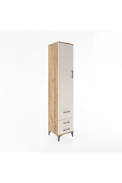 Hyperion Dolap 2 Raflı 3 Çekmeceli Tek Askılı 44x44x221 Çam-Aytaşı