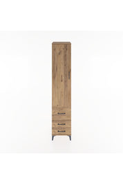 Hyperion Dolap 2 Raflı 3 Çekmeceli Tek Askılı 44x44x221 Çam-Çam