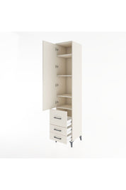 Hyperion Dolap 4 Raflı 3 Çekmeceli Tek Kapaklı 44x44x221 Aytaşı-Aytaşı