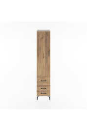 Hyperion Dolap 4 Raflı 3 Çekmeceli Tek Kapaklı 44x44x221 Aytaşı-Çam