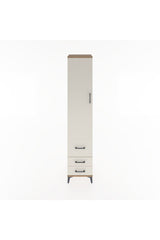 Hyperion Dolap 4 Raflı 3 Çekmeceli Tek Kapaklı 44x44x221