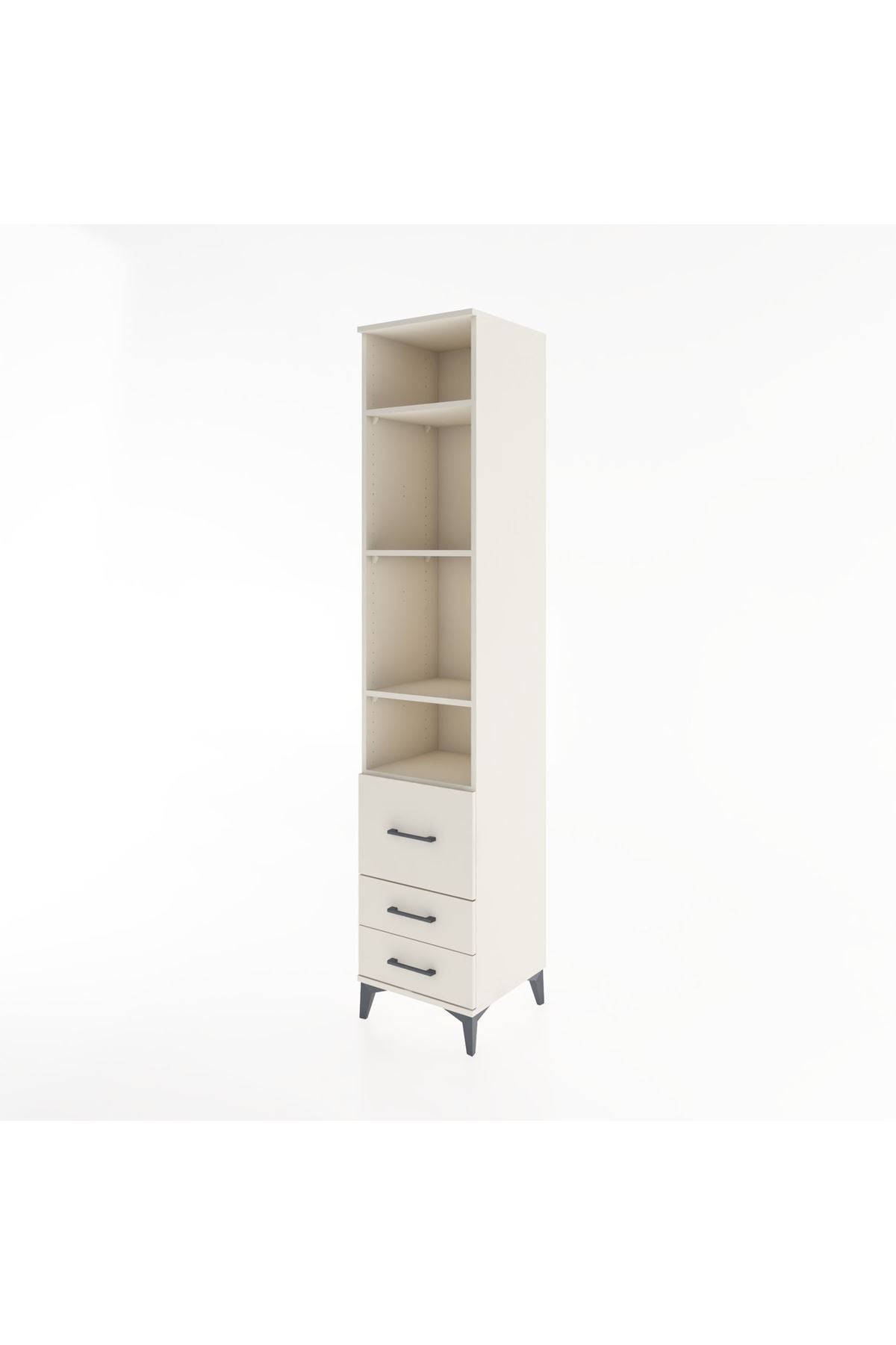 Hyperion Dolap 4 Raflı 3 Çekmeceli 44x44x221 - S61M041V1B