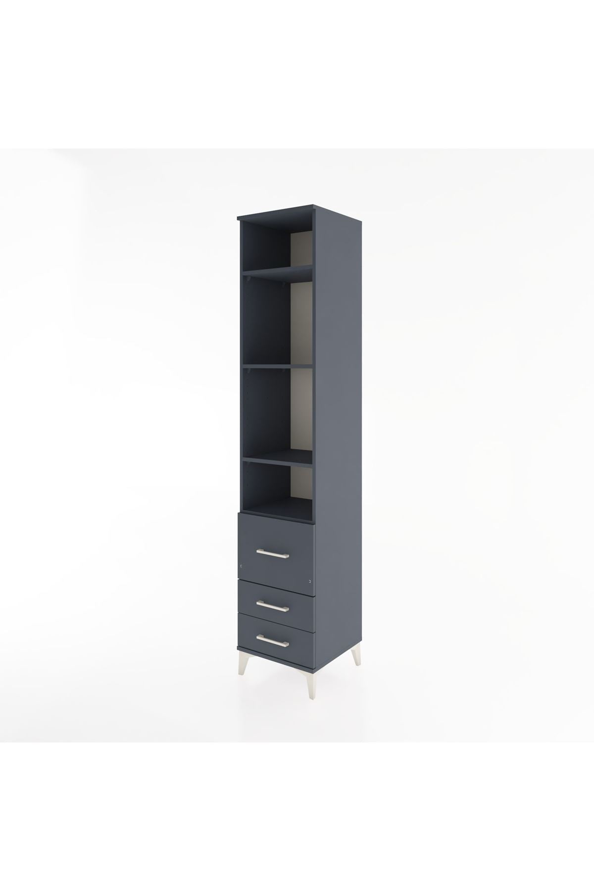 Hyperion Dolap 4 Raflı 3 Çekmeceli 44x44x221 - S61M041V5B