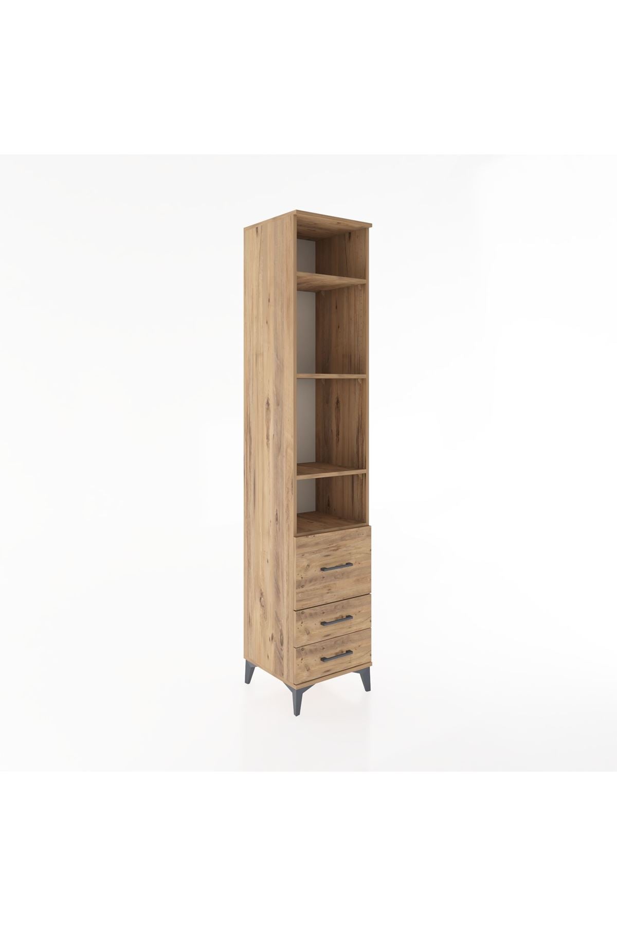 Hyperion Dolap 4 Raflı 3 Çekmeceli 44x44x221 - S61M041V9B