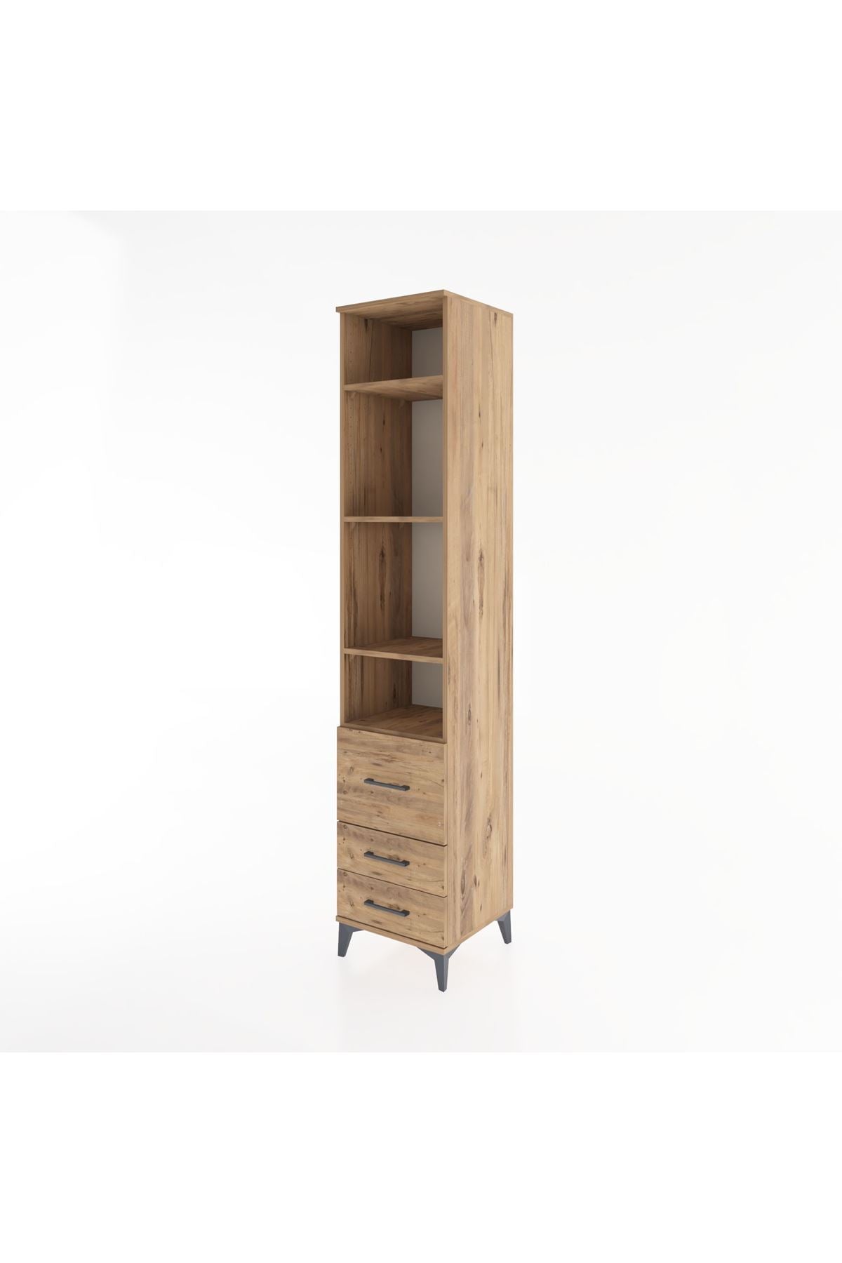 Hyperion Dolap 4 Raflı 3 Çekmeceli 44x44x221 - S61M041V9B