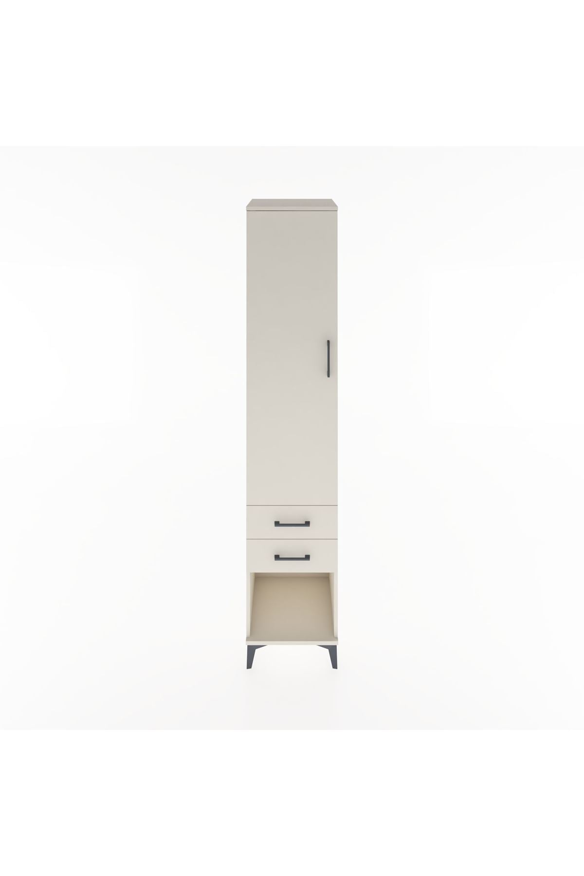 Hyperion Dolap 2 Raflı 2 Çekmeceli Tek Askılı 44x44x221 Aytaşı-Aytaşı