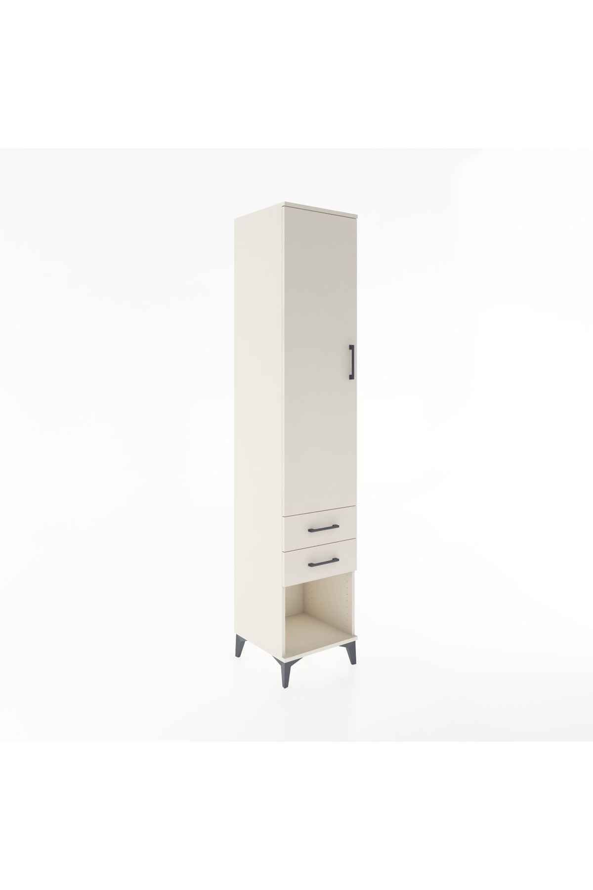 Hyperion Dolap 2 Raflı 2 Çekmeceli Tek Askılı 44x44x221 Aytaşı-Aytaşı