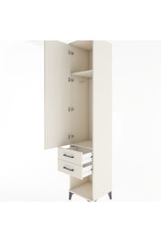 Hyperion Dolap 2 Raflı 2 Çekmeceli Tek Askılı 44x44x221 Aytaşı-Aytaşı