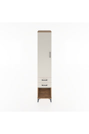 Hyperion Dolap 4 Raflı 2 Çekmeceli Tek Kapaklı 44x44x221 Çam-Aytaşı