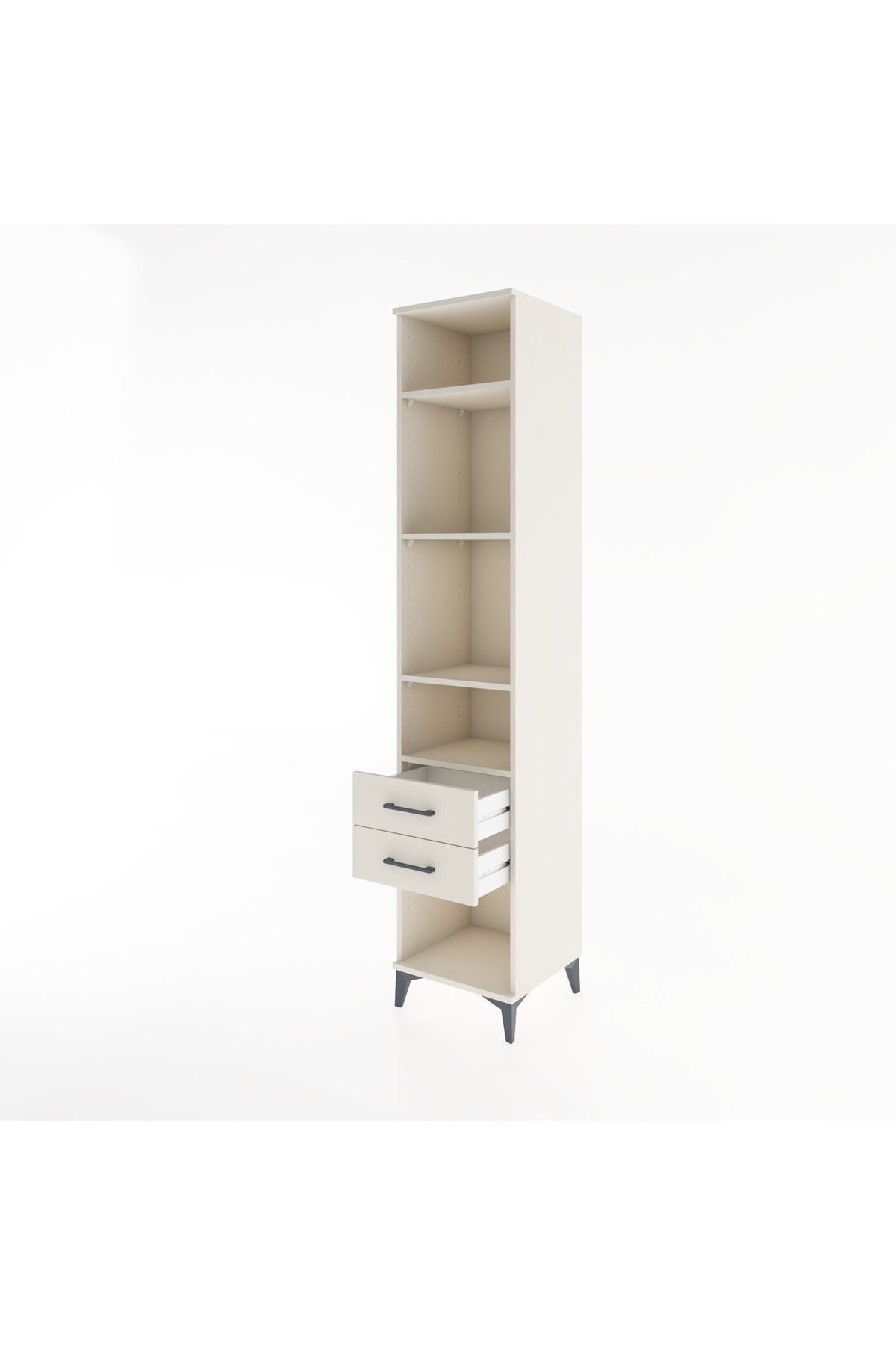 Hyperion Dolap 4 Raflı 2 Çekmeceli 44x44x221 - S61M044V1B