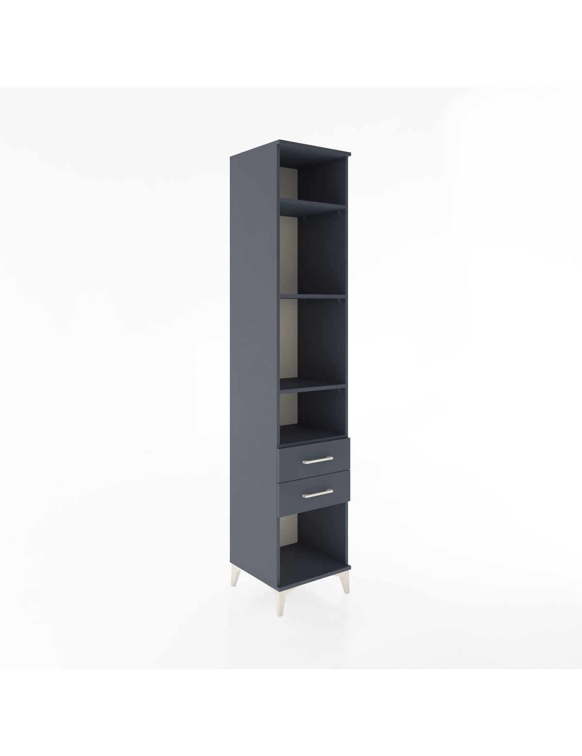Hyperion Dolap 4 Raflı 2 Çekmeceli 44x44x221 - S61M044V5B