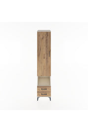 Hyperion Dolap 3 Raflı 2 Çekmeceli Tek Askılı 44x44x221 Aytaşı-Çam