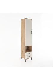 Hyperion Dolap 3 Raflı 2 Çekmeceli Tek Askılı 44x44x221 Çam-Aytaşı