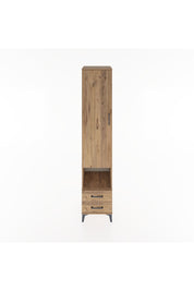 Hyperion Dolap 3 Raflı 2 Çekmeceli Tek Askılı 44x44x221 Çam-Çam