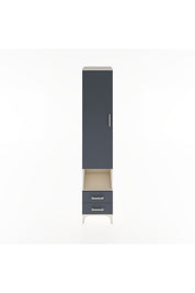 Hyperion Dolap 5 Raflı 2 Çekmeceli Tek Kapaklı 44x44x221 Aytaşı-Antrasit