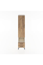 Hyperion Dolap 5 Raflı 2 Çekmeceli Tek Kapaklı 44x44x221 Aytaşı-Çam