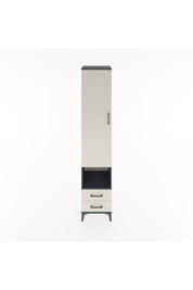 Hyperion Dolap 5 Raflı 2 Çekmeceli Tek Kapaklı 44x44x221 Antrasit-Aytaşı