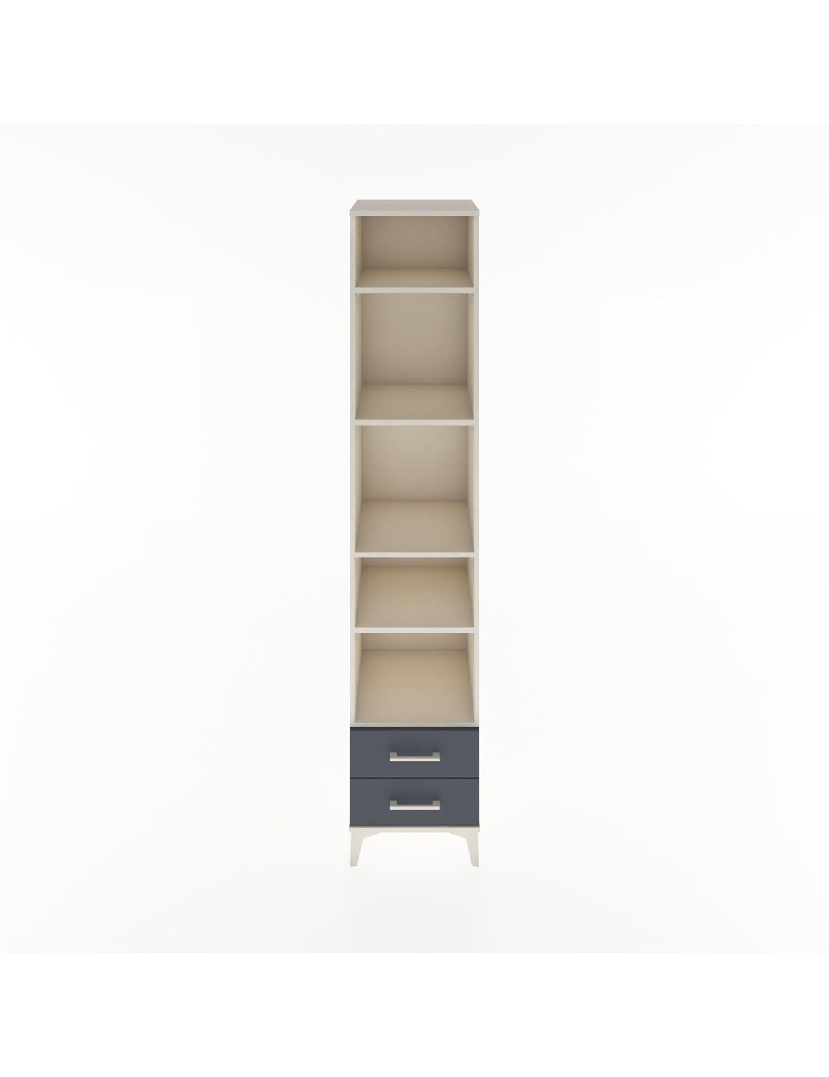 Hyperion Dolap 5 Raflı 2 Çekmeceli 44x44x221 Aytaşı-Antrasit