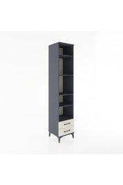 Hyperion Dolap 5 Raflı 2 Çekmeceli 44x44x221 Antrasit-Aytaşı