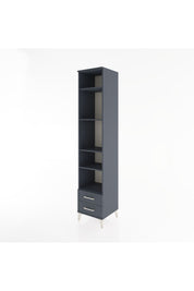 Hyperion Dolap 5 Raflı 2 Çekmeceli 44x44x221 Antrasit-Antrasit