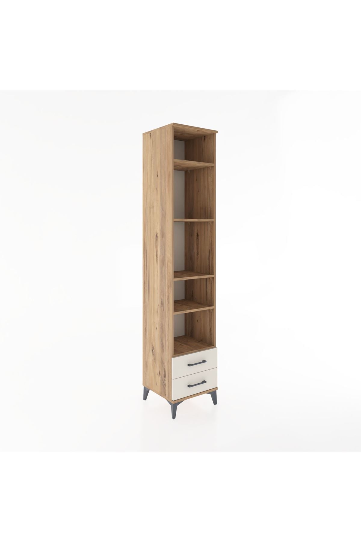 Hyperion Dolap 5 Raflı 2 Çekmeceli 44x44x221 Çam-Aytaşı