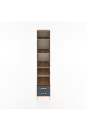 Hyperion Dolap 5 Raflı 2 Çekmeceli 44x44x221 Çam-Antrasit