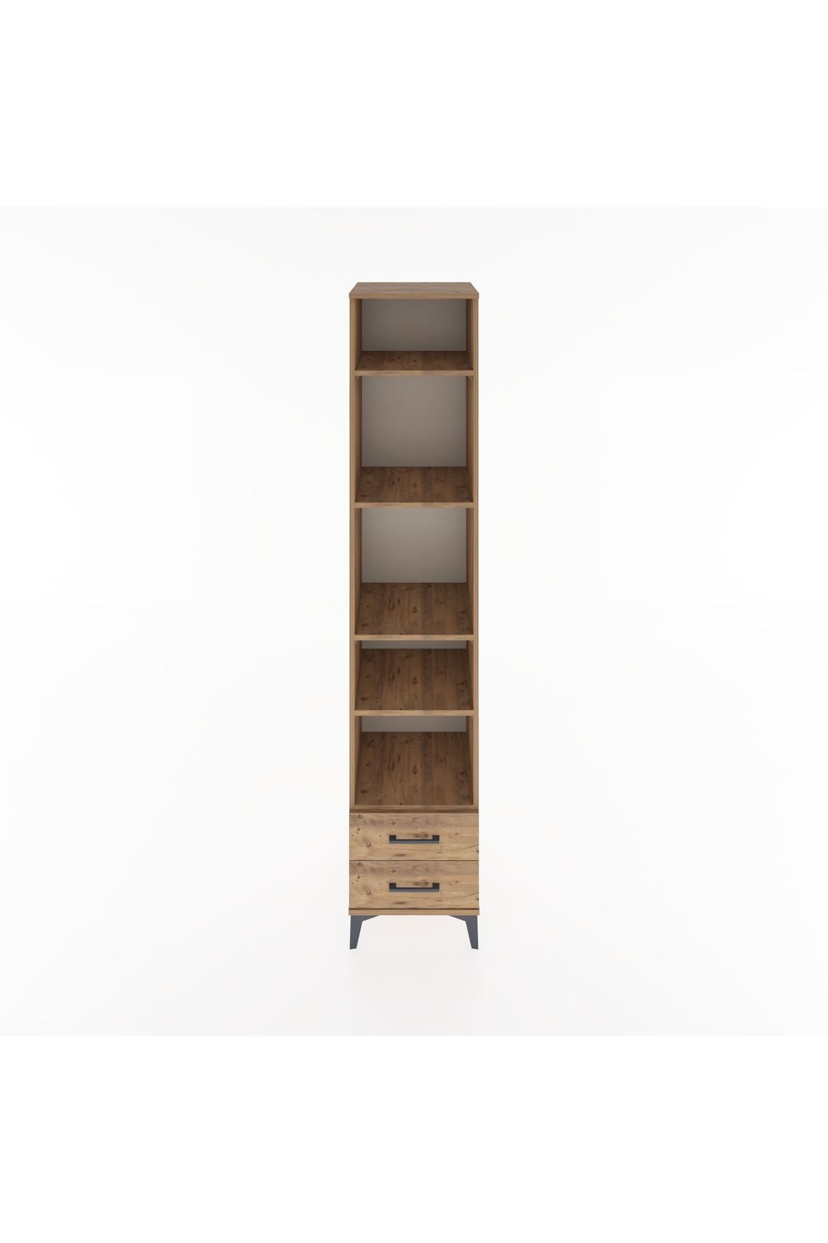 Hyperion Dolap 5 Raflı 2 Çekmeceli 44x44x221 Çam-Çam