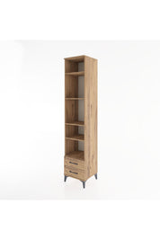 Hyperion Dolap 5 Raflı 2 Çekmeceli 44x44x221 Çam-Çam