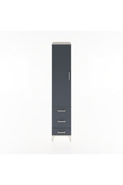 Hyperion Dolap 2 Raflı 3 Çekmeceli Tek Askılı 44x44x221 Aytaşı-Antrasit