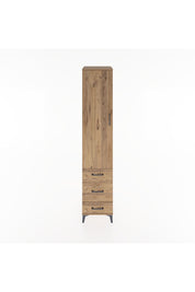 Hyperion Dolap 2 Raflı 3 Çekmeceli Tek Askılı 44x44x221 Çam-Çam