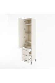 Hyperion Dolap 4 Raflı 3 Çekmeceli Tek Kapaklı 44x44x221 Aytaşı-Aytaşı