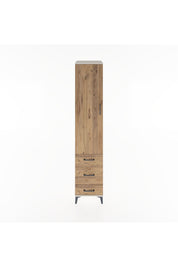 Hyperion Dolap 4 Raflı 3 Çekmeceli Tek Kapaklı 44x44x221 Aytaşı-Çam