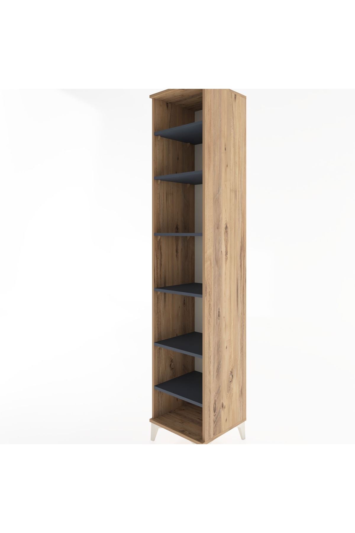 Hyperion Dolap 6 Raflı 44x44x221 Çam-Antrasit