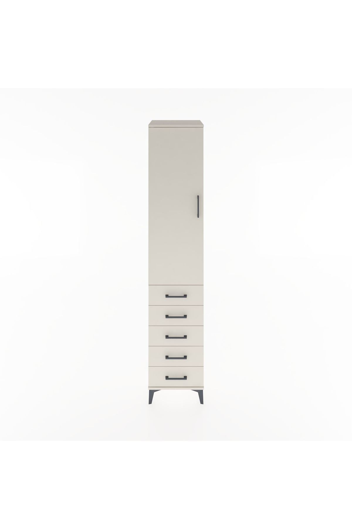 Hyperion Dolap 2 Raflı 5 Çekmeceli Tek Askılı 44x44x221 Aytaşı-Aytaşı