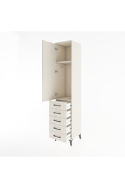 Hyperion Dolap 2 Raflı 5 Çekmeceli Tek Askılı 44x44x221 Aytaşı-Aytaşı