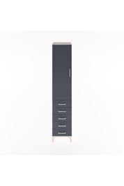 Hyperion Dolap 2 Raflı 5 Çekmeceli Tek Askılı 44x44x221 Aytaşı-Antrasit