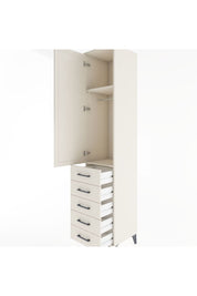 Hyperion Dolap 2 Raflı 5 Çekmeceli Tek Askılı 44x44x221 Aytaşı-Aytaşı