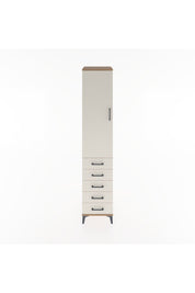 Hyperion Dolap 2 Raflı 5 Çekmeceli Tek Askılı 44x44x221 Çam-Aytaşı