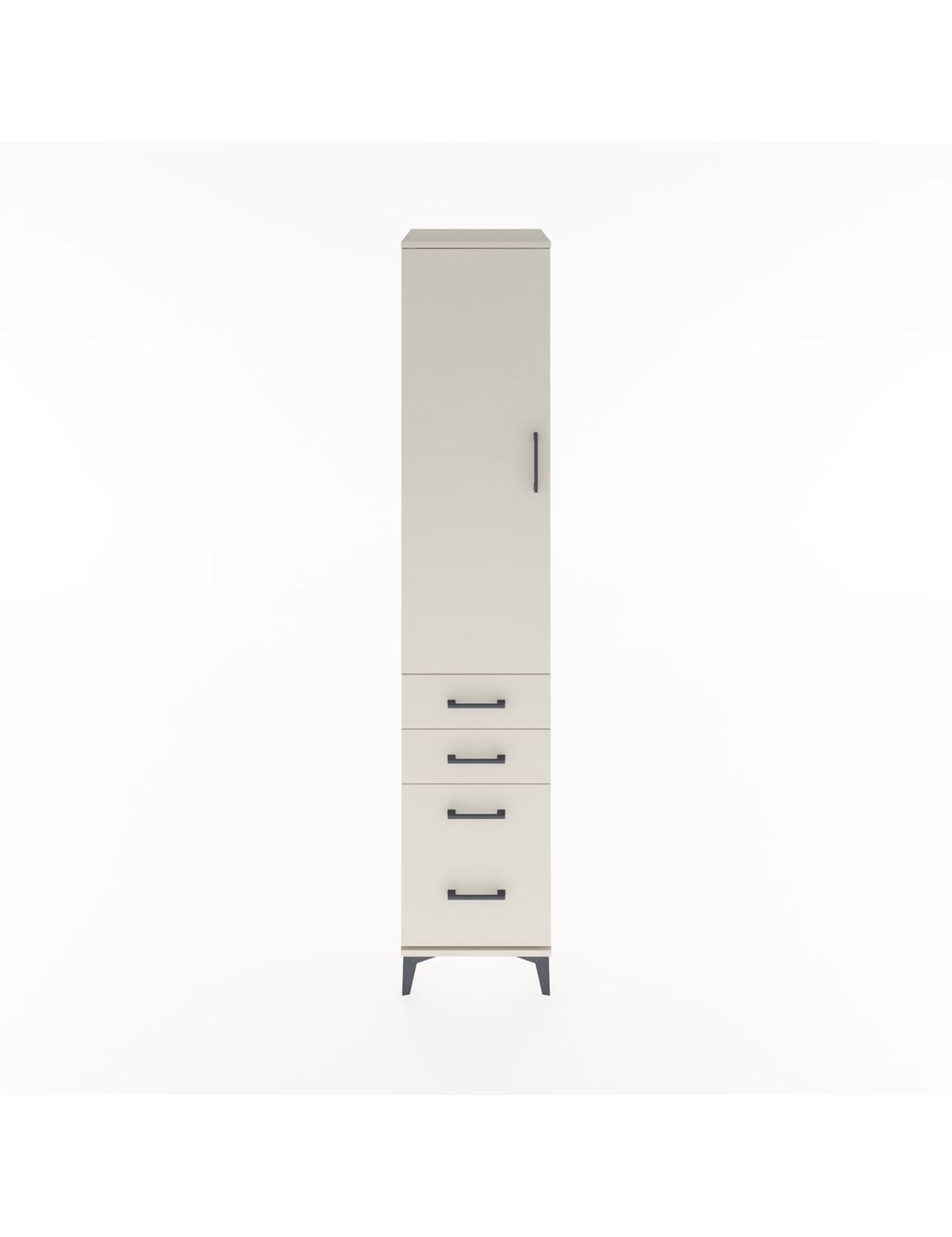 Hyperion Dolap 2 Raflı 4 Çekmeceli Tek Askılı 44x44x221 Aytaşı-Aytaşı