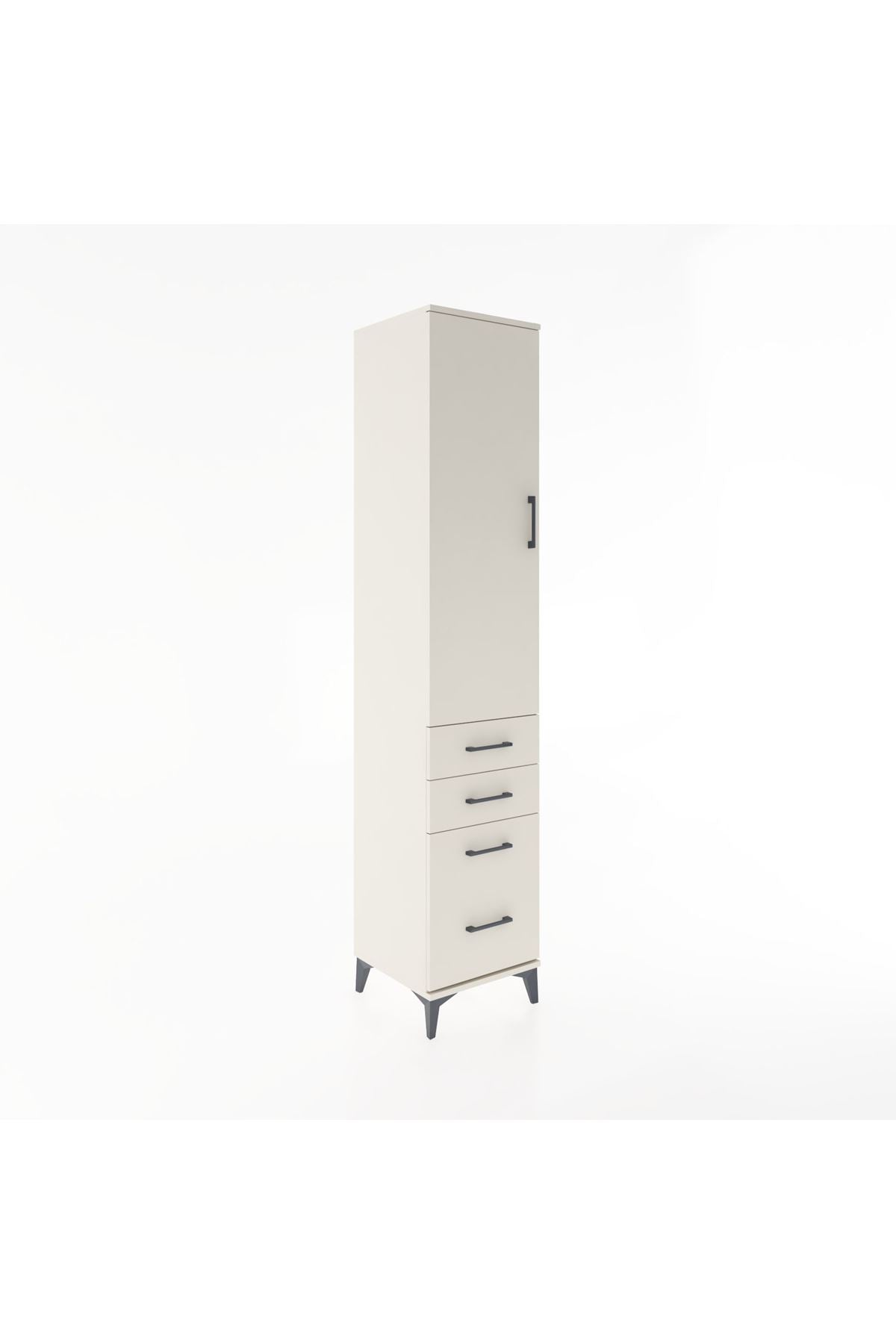 Hyperion Dolap 2 Raflı 4 Çekmeceli Tek Askılı 44x44x221 Aytaşı-Aytaşı