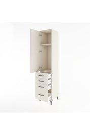 Hyperion Dolap 2 Raflı 4 Çekmeceli Tek Askılı 44x44x221 Aytaşı-Aytaşı