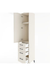 Hyperion Dolap 2 Raflı 4 Çekmeceli Tek Askılı 44x44x221 Aytaşı-Aytaşı